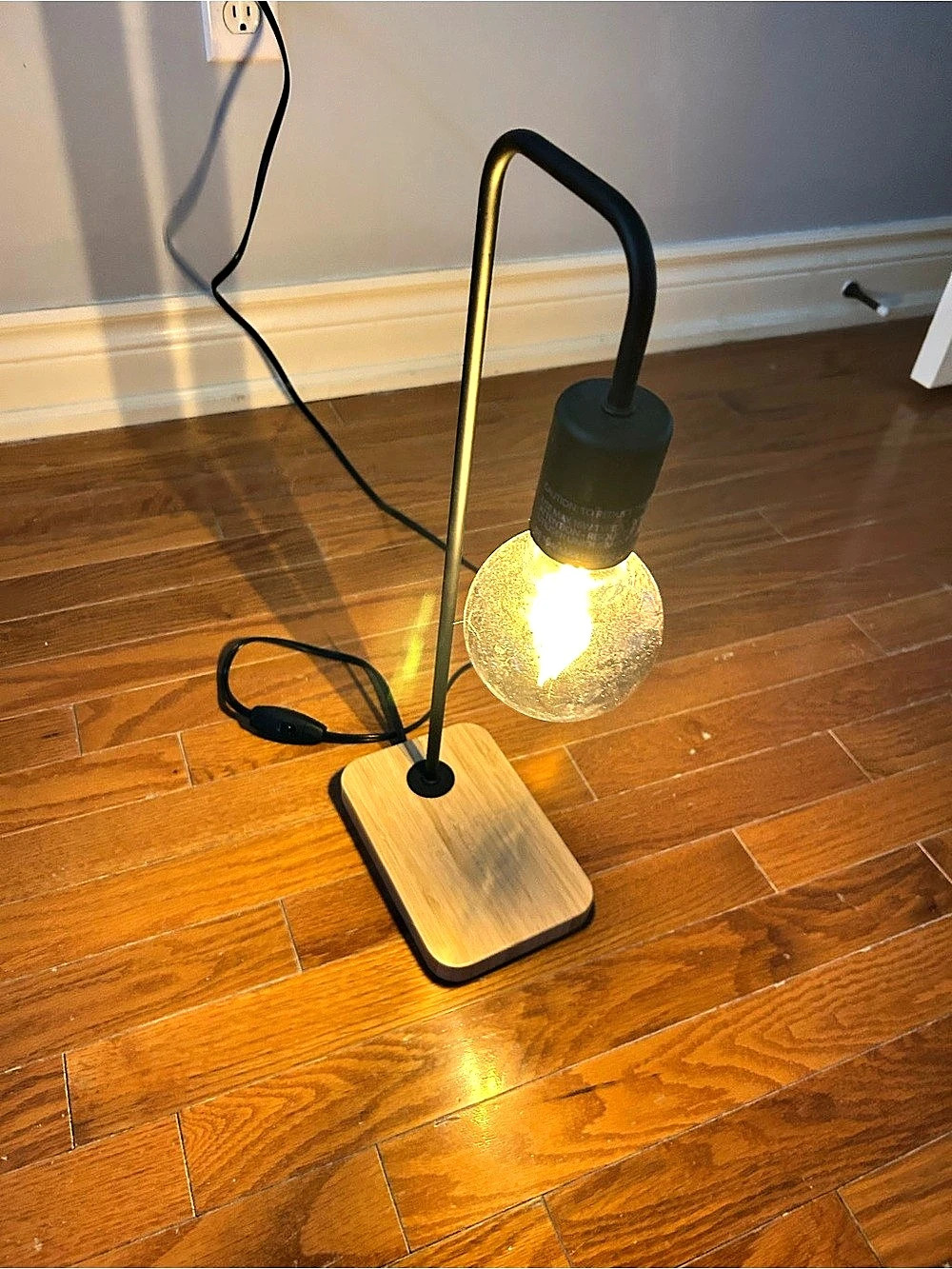 AllModern Glynda Table Lamp Wood Base